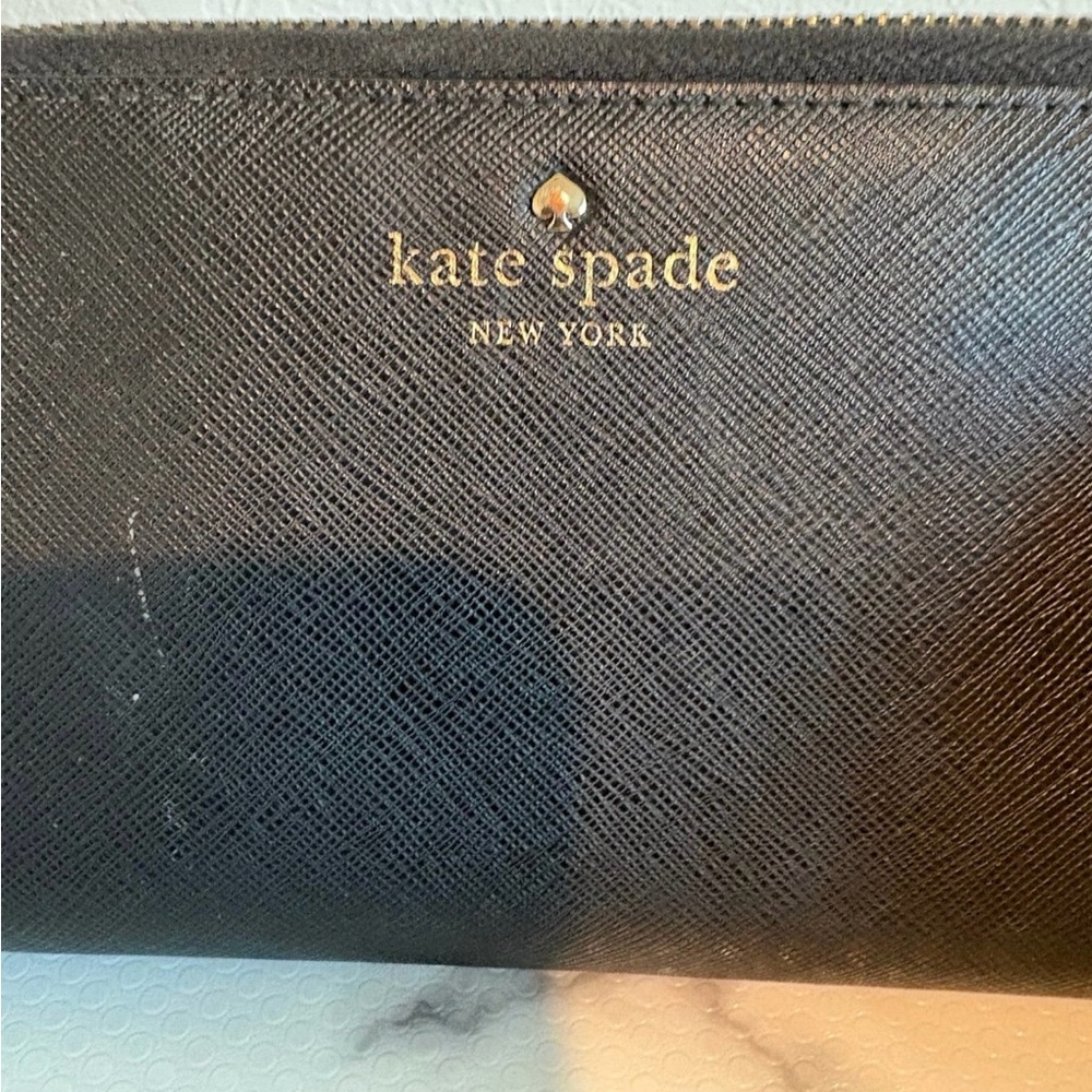 Kate Spade Black Long Zip Wallet - Picture 3 of 7